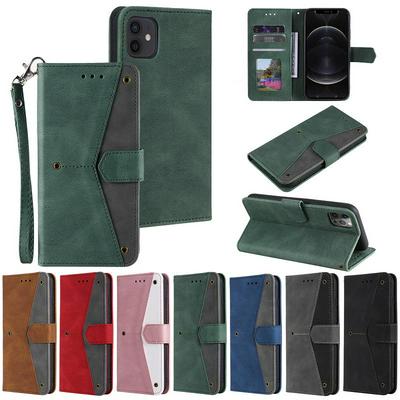 Skin Feel Calf Pattern Stitching Shockproof PU Leather + Soft TPU Wallet Phone Case for iPhone 11(6.1)