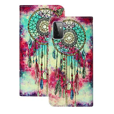 For Samsung Galaxy A72 5G Marbling Shock-Absorption Magnetic Buckle Flip Leather Case with Card Slot