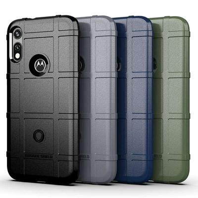 For Motorola Moto E7 Shield Protective Series Military-grade Anti-fall Shockproof Soft TPU Back Cover Case
