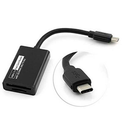 Feamos USB 3.1 Type-C Interface Muiti-Functional Card Reader for Macbook & Cellphones - Black