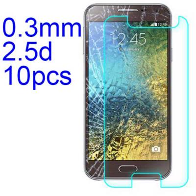 10Pcs 0.3mm 2.5D AGC Material Tempered Glass with Toyo Glue Electroplating Fingerprint Coating Screen Protector for Samsung Galaxy E5(SM-E500F SM-E500H)