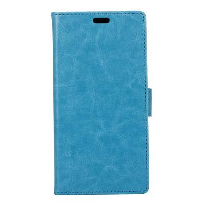 Crystal Pattern PU Leather + Soft TPU Card Slots with Wallet Stand and Magnetic Buckle Case for Samsung Galaxy S8 / G9500 - Blue