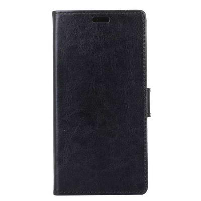 Crystal Pattern PU Leather + Soft TPU Card Slots with Wallet Stand and Magnetic Buckle Case for Samsung Galaxy S8 / G9500 - Black