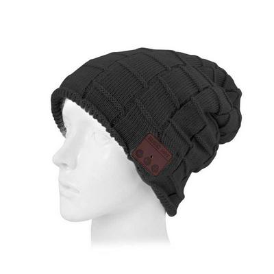 Wireless Bluetooth 4.2 with TF Card Slot Music Hat Speaker Headset Headphones Earphones Mic - Black