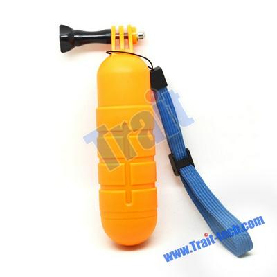 GP82 GoPro Accessories B Model Yellow Bobber Floating Handheld Stick Floaty with Wrist Strap Screw For Gopro HD Hero 1 2 3 3+ Camera