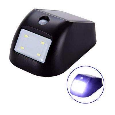 4 LEDs Solar Powered Panel Security Wall Light Lamp Outdoor Camping Automatic PIR Infrared Motion Sensor Light AA battery