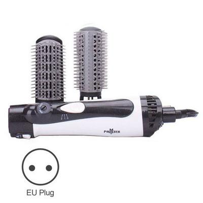 EU Plug 2 in 1 Multifunctional Curly Straight Hair Professional Hair Dryer Machine Comb Styling Tools Set - White &  Black