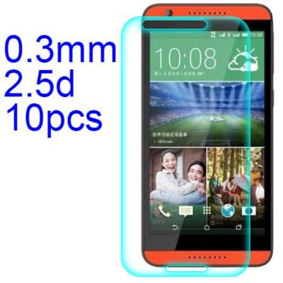 10Pcs 0.3mm 2.5D AGC Material Tempered Glass with Toyo Glue Electroplating Fingerprint Coating Screen Protector for HTC Desire 820