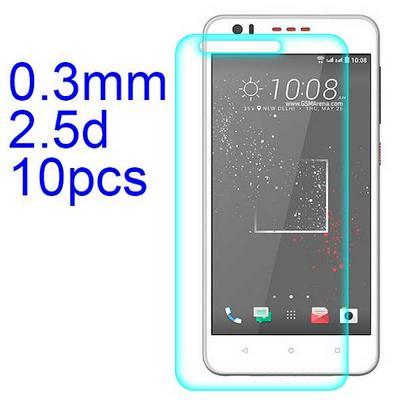 10Pcs 0.3mm 2.5D AGC Material Tempered Glass with Toyo Glue Electroplating Fingerprint Coating Screen Protector for HTC Desire 825
