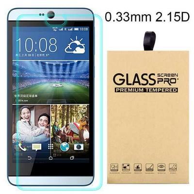 2.15D 0.33mm 9H Arc Edge Explosion-Proof Transparent Tempered Glass Screen Protector for HTC 826