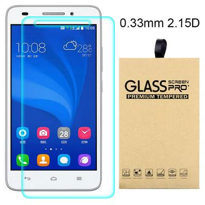 2.15D 0.33mm 9H Arc Edge Explosion-Proof Transparent Tempered Glass Screen Protector for HuaWei Honor 4