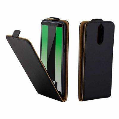 Vertical Flip Sewing Edged PU Leather + Soft TPU with Magnetic Buckle and Card Holder Protective Business Case for Huawei Mate 10 Lite / Nova 2i / Maimang 6 