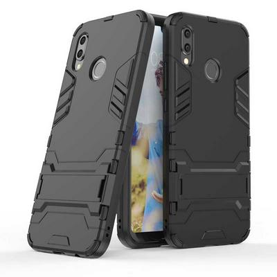 Dream Series Armor 2 in 1 Detachable with Stand Support Hard PC + Soft TPU Hybrid Back Cover Case for Huawei P20 Lite / Nova 3e - Black
