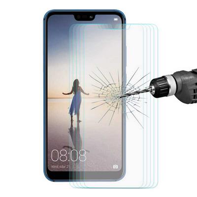 5Pcs Enkay Hat-Prince 0.26mm 9H 2.5D ARC Edged Explosion-proof Anti-scracth Premium Tempered Glass Screen Protector Film for Huawei P20 Lite