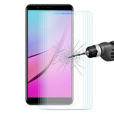 5Pcs Enkay Hat-Prince 0.26mm 9H 2.5D ARC Edged Explosion-proof Anti-scratch Premium Tempered Glass Screen Protector Film for Huawei Y9 (2018) / Enjoy 8 Plus 