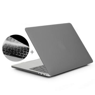 Enkay Hat-Prince 2 in 1 Frosted Hard PC + EU Veision Keyboard Guard Film Protecor Cover Case for Apple MacBook Pro 13.3 Inch (A1708) without Touch Bar - Grey
