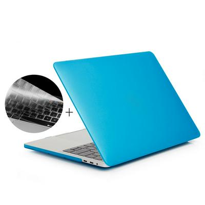 Enkay Hat-Prince 2 in 1 Frosted Hard PC + EU Veision Keyboard Guard Film Protecor Cover Case for Apple MacBook Pro 13.3 Inch (A1708) without Touch Bar - Blue
