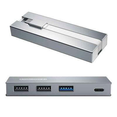 Joyroom S-M202 HUI Series 4 in 1 USB 3.0 Charging + Data Transfer Type-C Multifunction Hub for MacBook / Huawei MateBook / Xiaomi Notebook - Space Grey