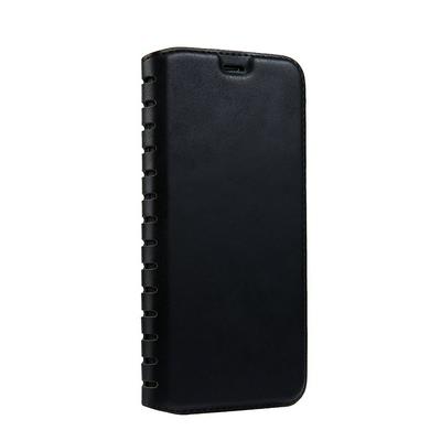 Ladder Series Solid Color Side Flip Magnet Adsorption Luxury PU Leather + Soft TPU with Card Slot and Stand Case Cover for Samsung Galaxy S8 / G9500 - Black