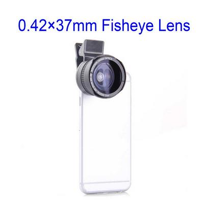 Pro Digital HD DSLR MC AF 0.42×37mm Fish Eye Lens Japan Optics for Mobile Phone Black