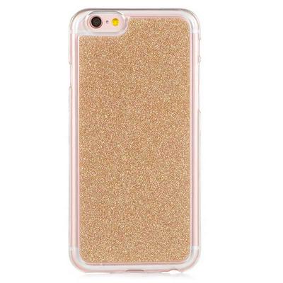 Glitter Powder Bling Diamond Ring Kickstand TPU Case for iPhone 6/ 6S - Gold