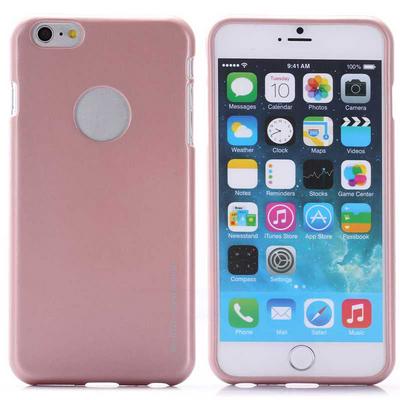 Mercury Goospery I Jelly Metal Soft TPU Case for iPhone 6 Plus/ 6S Plus - Pink
