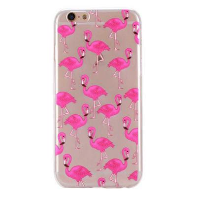 Soft TPU Back Cover Case for iPhone 6/ 6S - Flamingo 