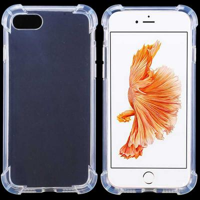 Transparent Soft TPU Back Cover Case for iPhone 7 - White