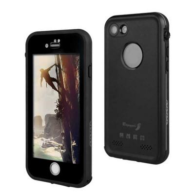 XLF Anti Scratch Life Waterproof HD Optical Lens Hard PC + Soft TPU Hybrid Matte Back Cover Case for iPhone 7 - Black