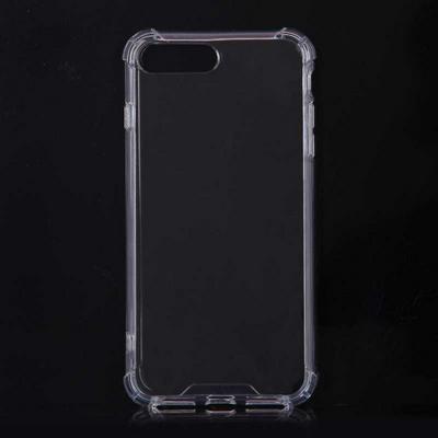 Transparent Acrylic Hard Back + TPU Frame Back Cover Case for iPhone 7 Plus - Transparent