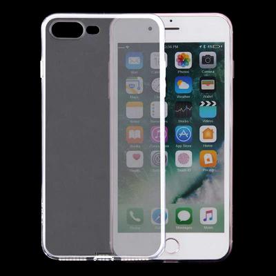 Transparent Soft TPU with Dustproof Plug Back Cover Case for iPhone 7 Plus