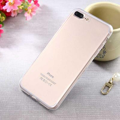 Ultra Thin Soft TPU Back Cover Case for iPhone 7 Plus - Transparent