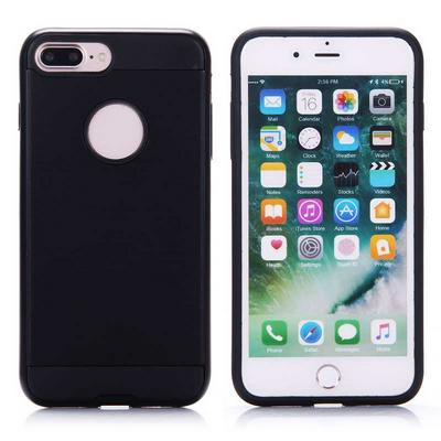 Detachable 2 in 1 Hybrid TPU + Hard PC Case for iPhone 7 Plus - Black