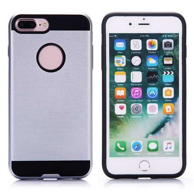 Detachable 2 in 1 Hybrid TPU + Hard PC Case for iPhone 7 Plus - Sliver