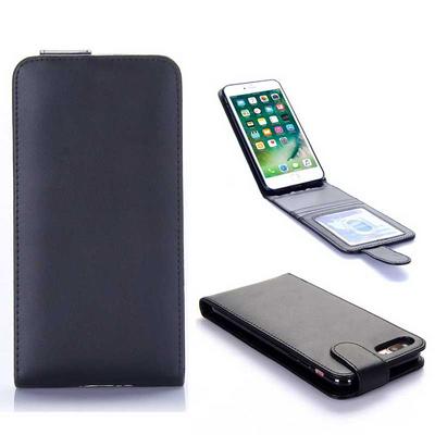 Vertical Flip PU Leather + TPU with Magnetic Buckle Case for iPhone 7 Plus - Black 
