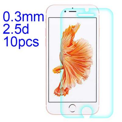 10Pcs 0.3mm 2.5D AGC Material Tempered Glass with Toyo Glue Electroplating Fingerprint Coating Screen Protector for iPhone 7 Plus
