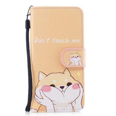 with Wrist Strap Card Slots Wallet Style Stand Support and Magnetic Buckle PU Leather + Soft TPU Phone Protector Case for iPhone 7 / 8 - Gold