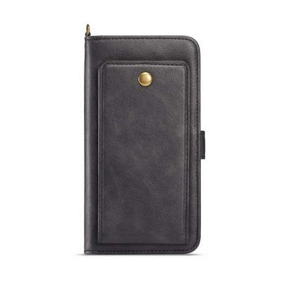 Retro Nail Detachable with Strap Picture Frame PU Leather + TPU Back Cover Case with Card Holder and Wallet Protecting Cover Case for iPhone 7 / 8 - Black