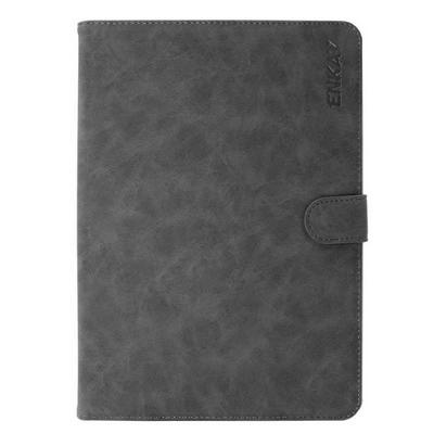 Enkay Hat-Prince PU Leather + Hard PC Stand with Magnetic Buckle and Card Slots for iPad 9.7 2017 2018 / iPad 8 - Black