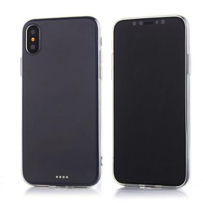 Thickened Ultra Thin Transparent Soft TPU Back Cover Case for iPhone X - Transparent