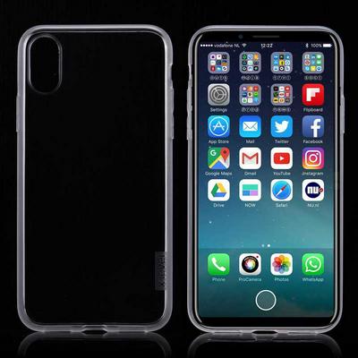 X-level Soft TPU Back Cover Case for iPhone X - Colorless