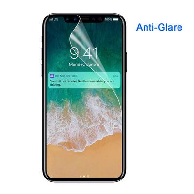 High Quality Anti-Glare PET Transparent Screen Protector for iPhone X 