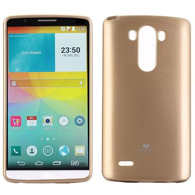 Mercury GOOSPERY Jelly Case Glittery Powder TPU Cover for LG G3 D855 D850 D851 - Gold