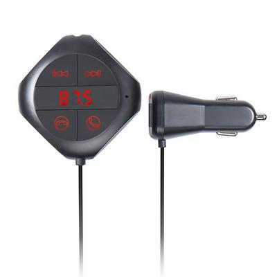 Q7S Bluetooth Car Kit FM Transmitter with LCD Display Auto Dual USB Car Charger Handsfree Phone Call Audio Music MP3/WMA Player