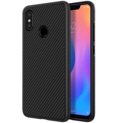 Nillkin Ultrathin Car Hold Available Metal Synthetic Fibre Shield TPU Back Cover Case for Xiaomi Mi 8 - Black
