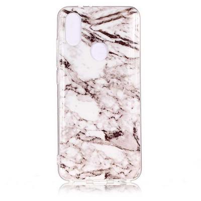 Painted Marble Pattern Anti-Scratch Soft TPU Back Cover Protective Case for Xiaomi Mi A2 / 6X - Coffee