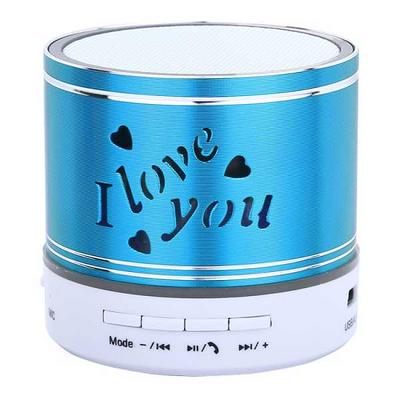 S41 Built-in HD MIC Supports Hands-free Calls & Stereo Music Surround & TF Card LED Light Colorful Wireless Bluetooth Speaker - Blue