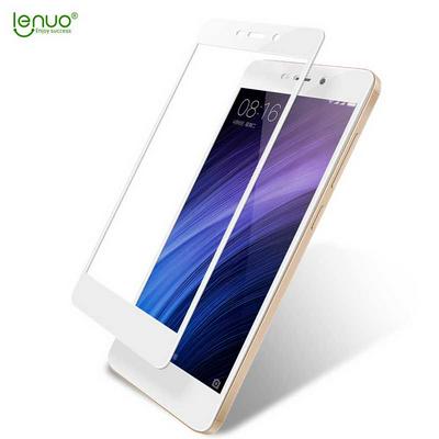 Lenuo CF Series Wear Resistant Anti Scratch Ultra Thin 0.3mm 9H Soft Edge Tempered Glass Screen Protector for Xiaomi Redmi 4A - White