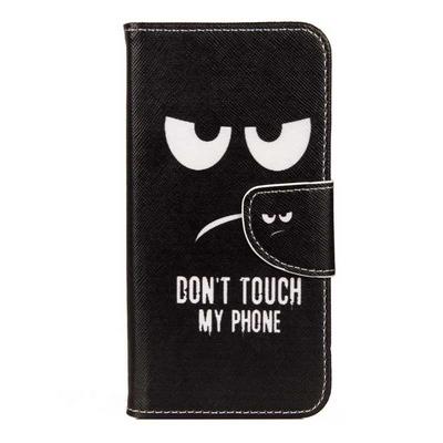 Color Painted Side Flip PU Leather + Soft TPU Card Slots with Magnetic Buckle and Stand Wallet Protective Case for Sony Xperia XA2 - Angry