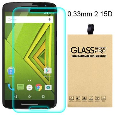 2.15D 0.33mm 9H Arc Edge Explosion-Proof Transparent Tempered Glass Screen Protector for Motorola Moto Z Play (Droid)